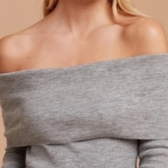 ARITZIA/WILFRED CROQUIS OFF THE SHOULDER SWEATER - Picture 7 of 12